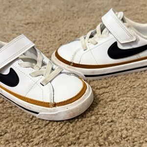 Kids White and Black Sneakers